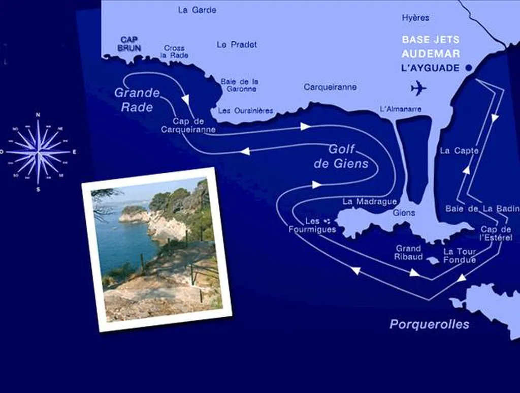 Randonnée circuit jet-ski 3 heures: Le Cap Brun à TOULON