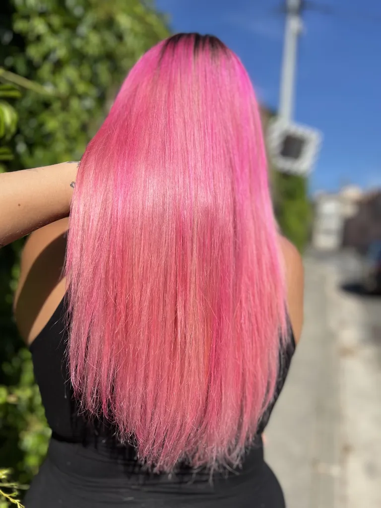 coloration fantaisie Pink , un rose fashion à Rognac 