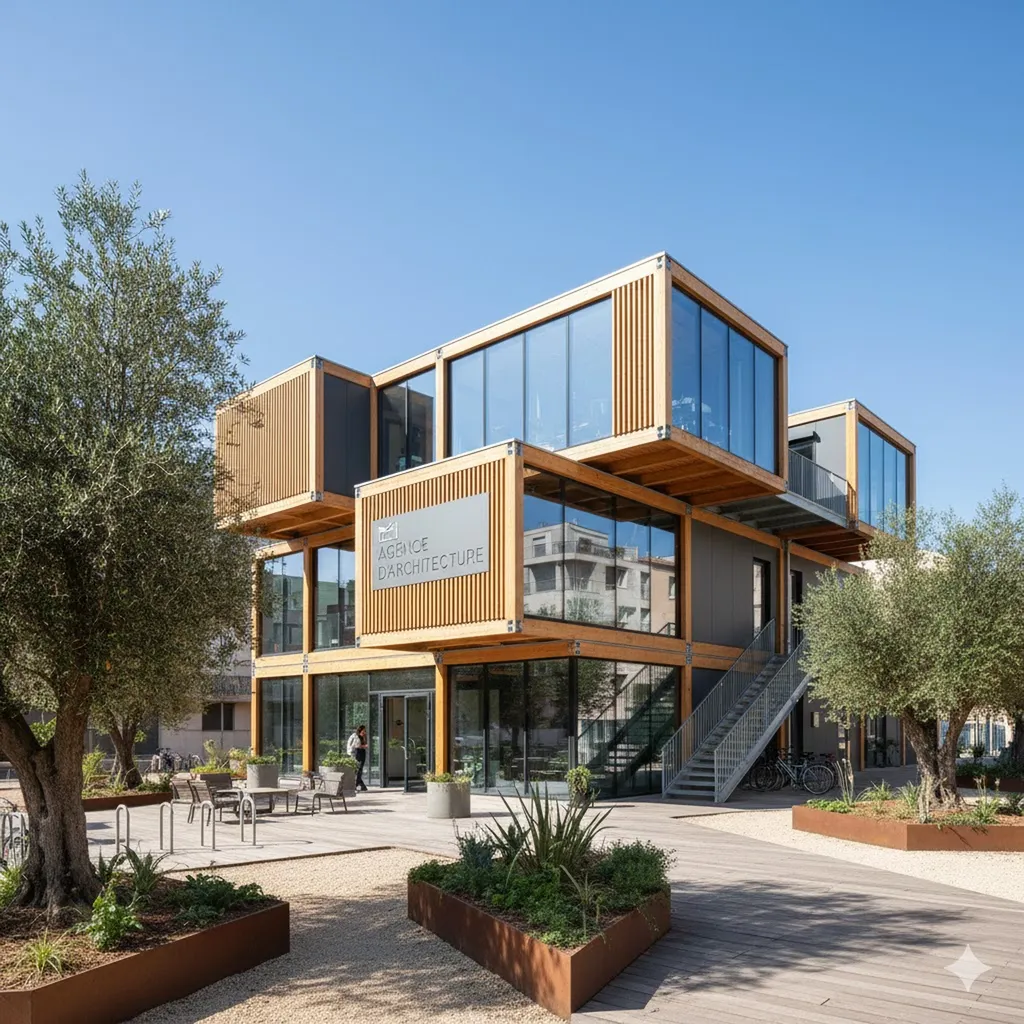 Bureau Ossature bois architecturale 