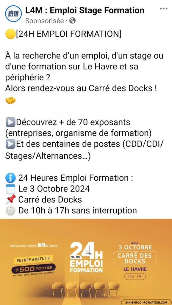 Salon H24 Emploi Formation
Atelier Sophrologie gestion du stress avec Magali NICOLAS