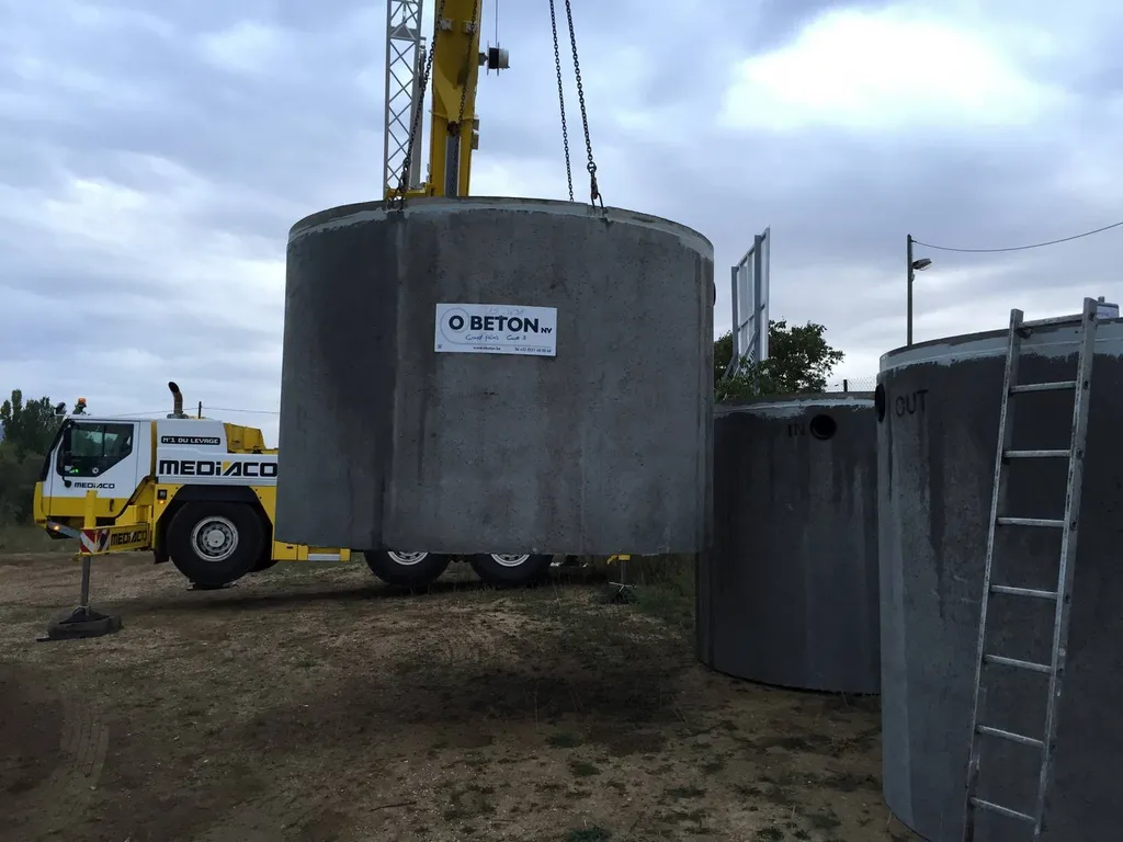 Cuve béton pour micro-station marseille