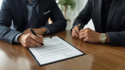 signature d'un contrat de location appartement