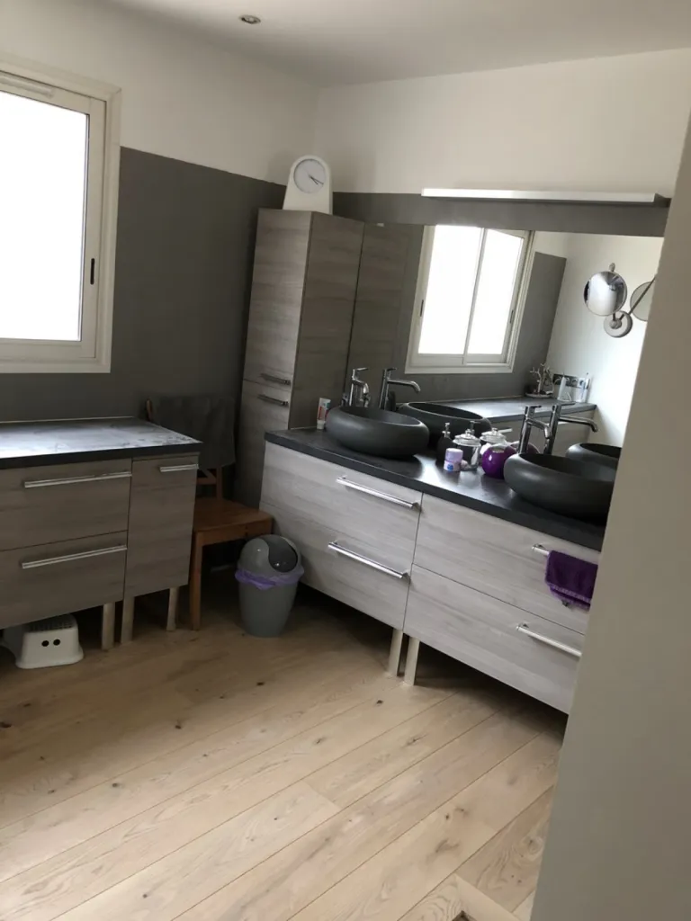 Pose de parquet contrecollé chêne expert perle