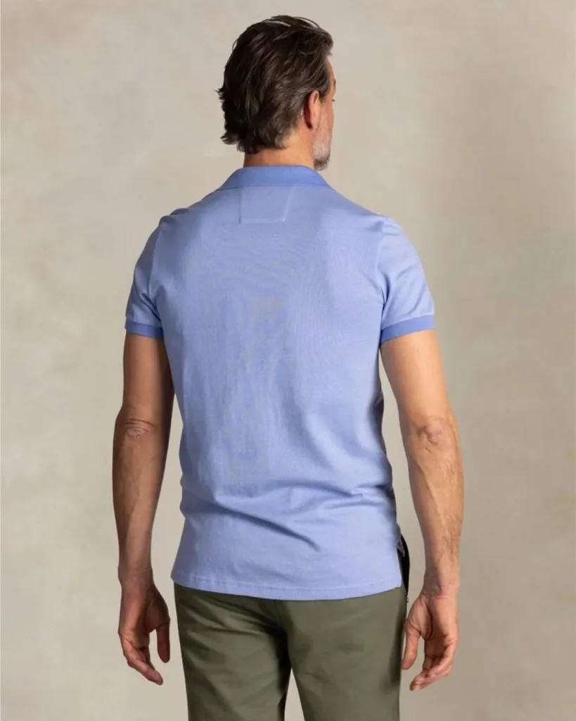 Polo NZA New Zealand Auckland Bleu Clair Détails Orange à Dieppe en Seine-Maritime