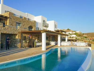 villa pour organisation de mariage à Mykonos Grèce