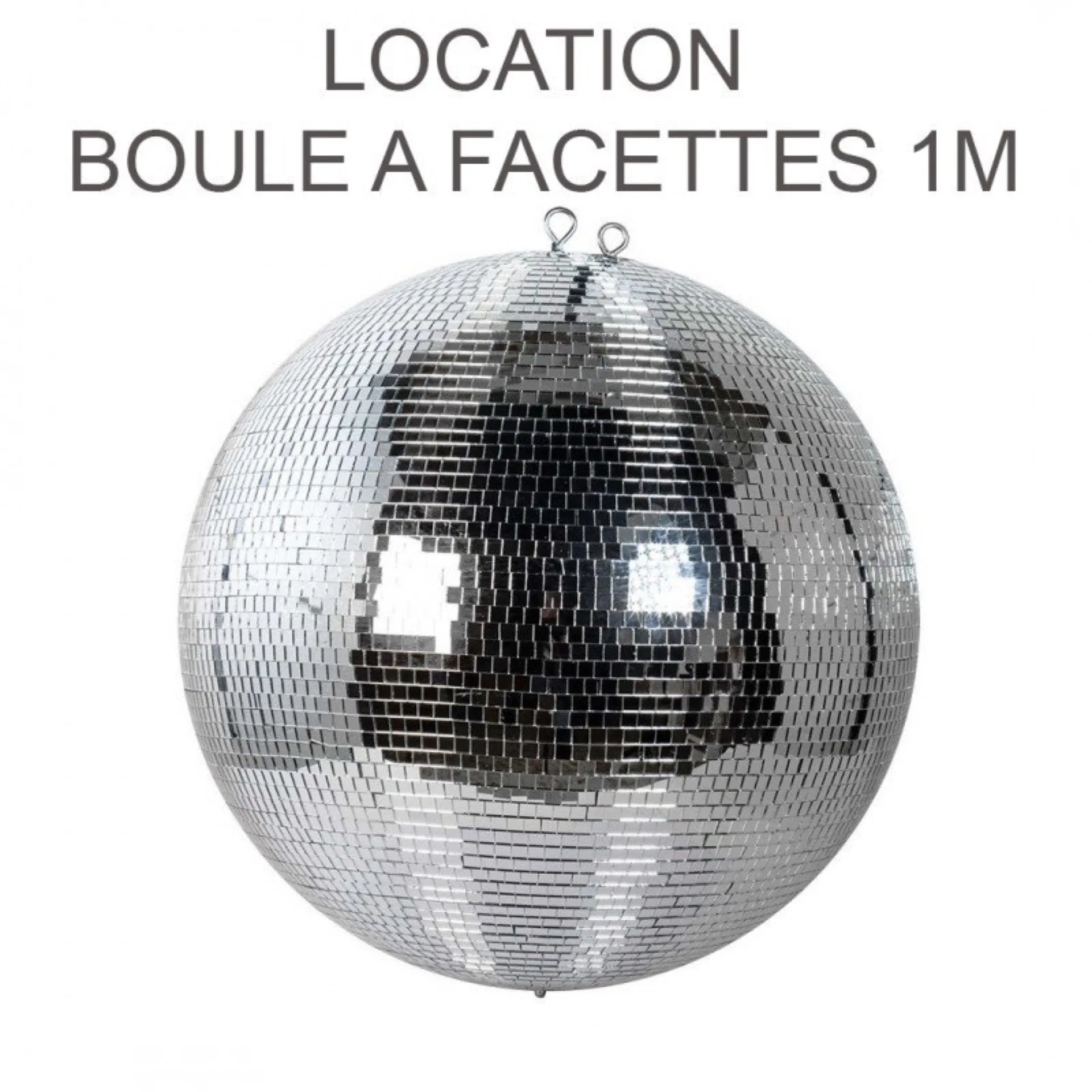 location boule à facettes 1m à nice dans les alpes maritimes