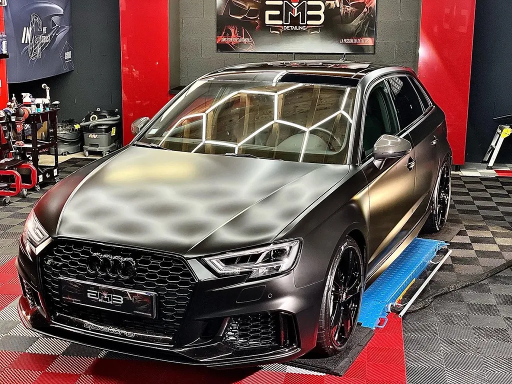 Covering protection PPF traitement céramique Audi RS3 à Lyon