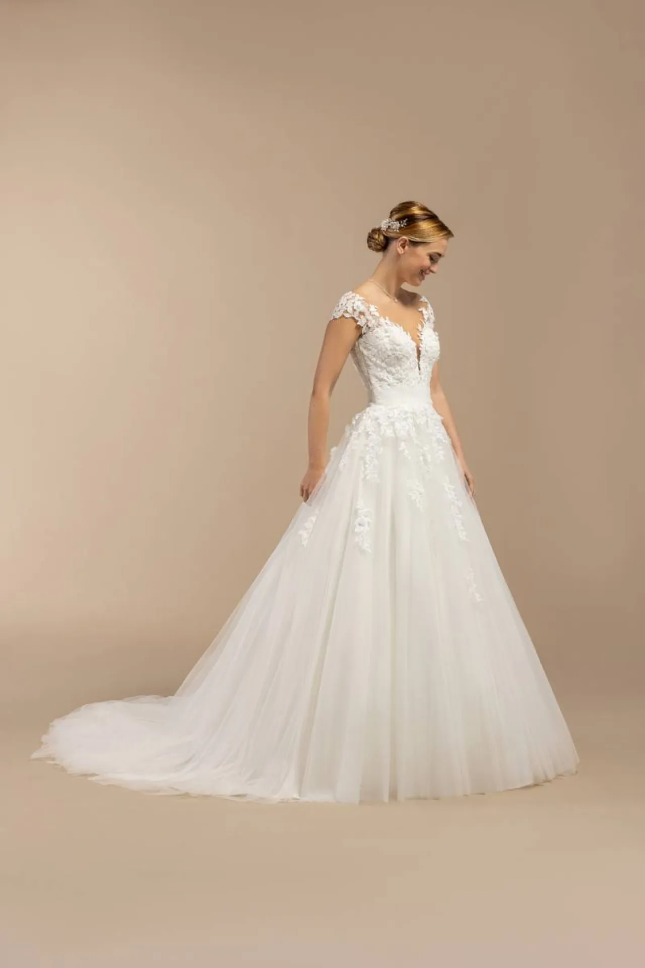robe de mariée évasée à aix-en-provence