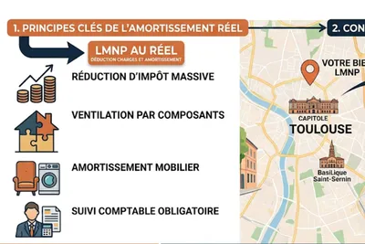 Fiscalité LMNP : comment amortir son bien au réel en centre-ville à Toulouse