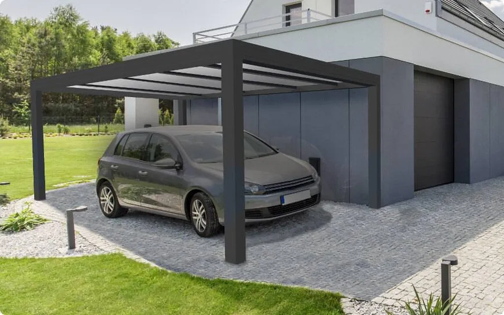 Prix d'un carport adossé en aluminium et sur mesure à Brumath près de Strasbourg