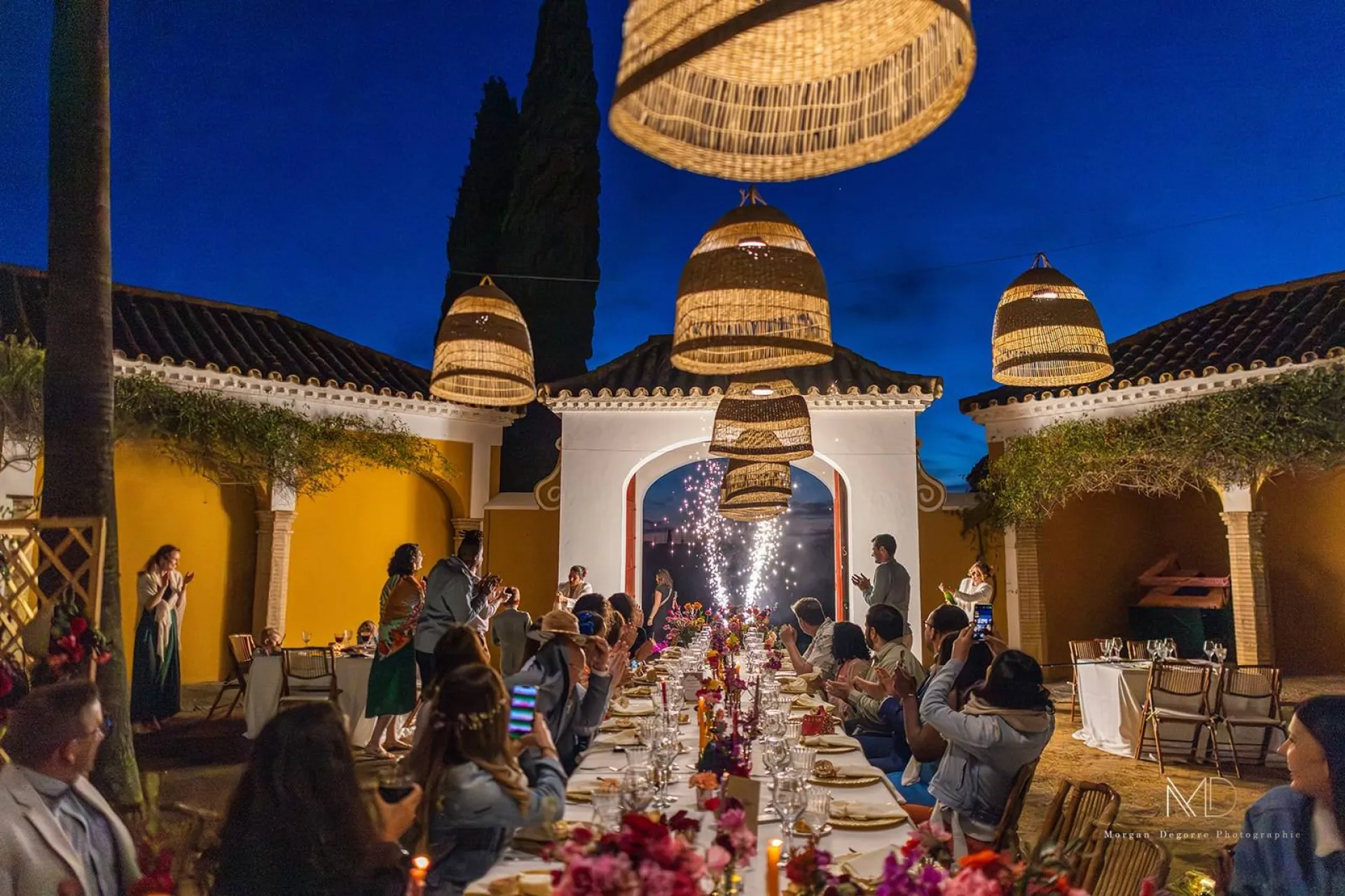 Conception de décoration d'un mariage en Andalousie 