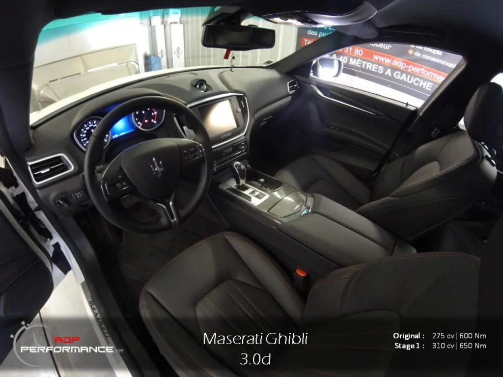 Reprogrammation moteur Maserati ghibli