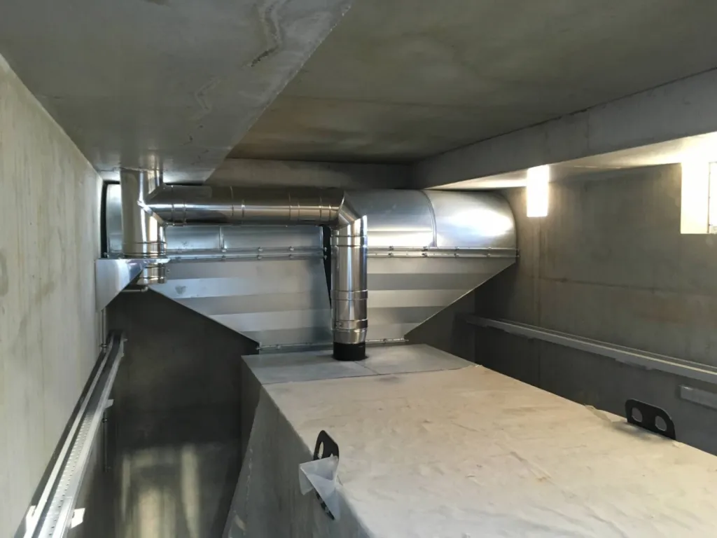 gaine de rejet d'air chaud