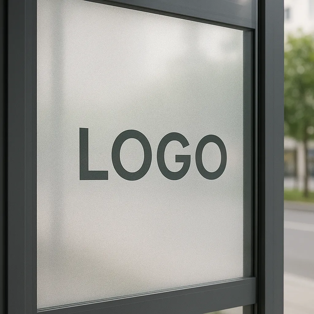 Film vitrophanie personnalisée (logo, signalétique)