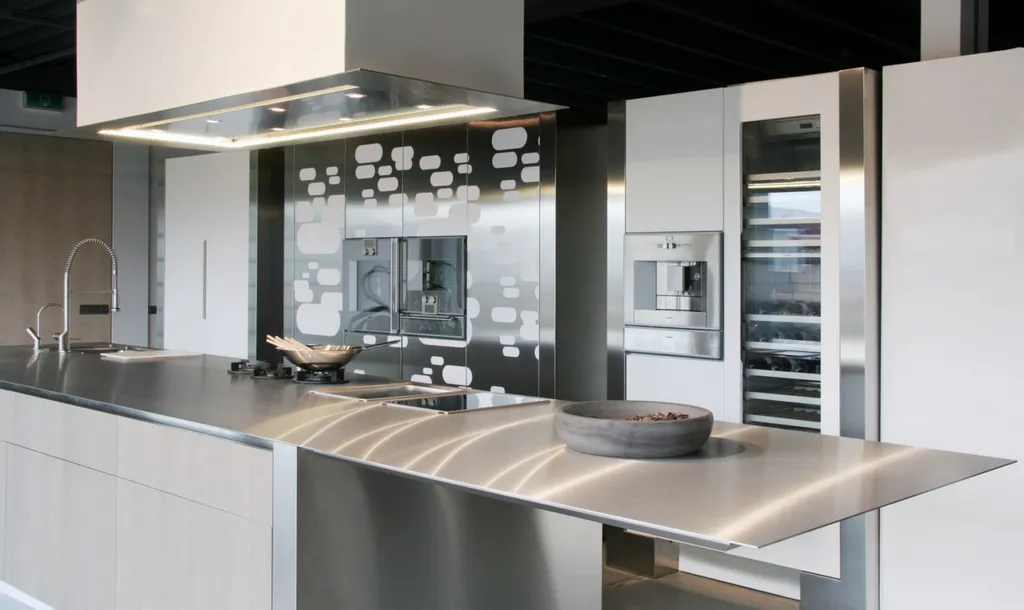 Plan inox sur mesure avec déport Marseille