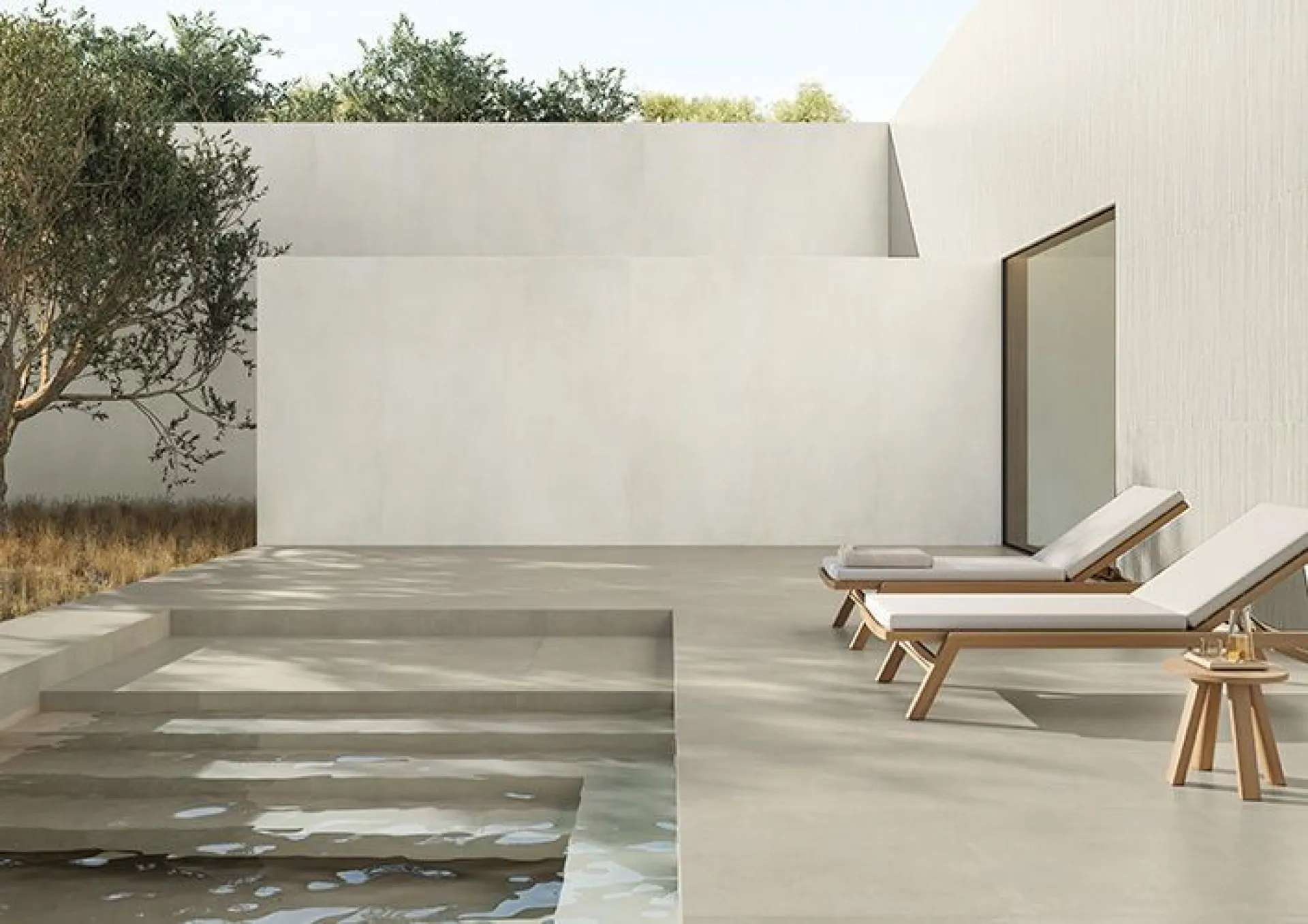 Choisissez le carrelage extérieur 20 mm aspect béton I CEMENTI dans votre showroom Le Comptoir du Sol à Dieppe ou Franqueville-Saint-Pierre, proche de Rouen (76).