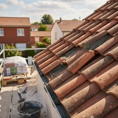 Entreprise de couverture pour réparation de toiture à Colomiers avec remplacement de tuiles cassées et réfection complète du faîtage : intervention soignée par couvreur en Haute-Garonne 31