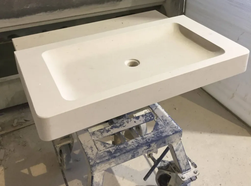 Evier vasque 90x60x10cm en pierre naturelle Angely