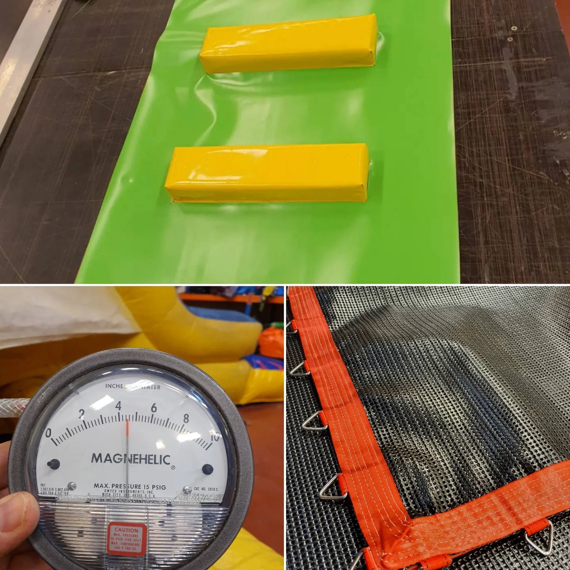 Fabrication toile de trampoline sur mesure 