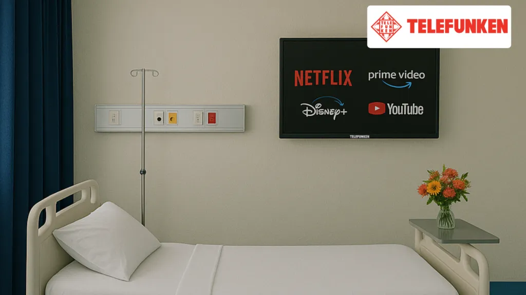 TV Telefunken IP Hospitality – Téléviseur Hospitality IP/RF pour clinique, hôpital et hôtels