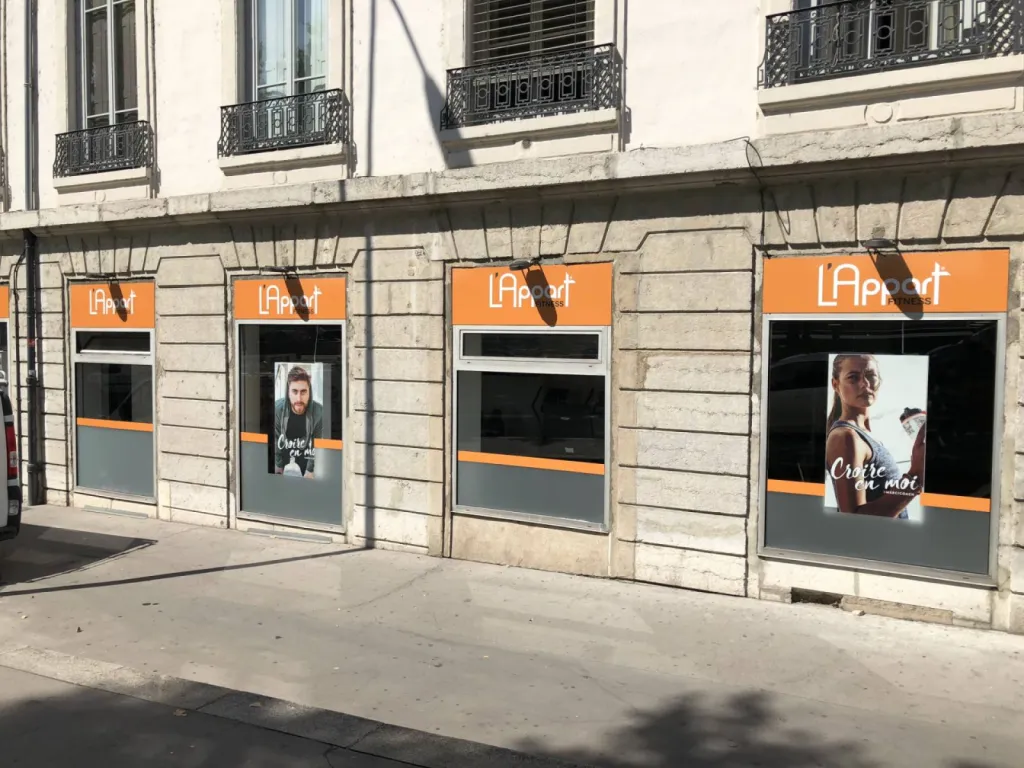 Impression enseigne Panneau Dibond® extérieur Lappart Fitness à Lyon