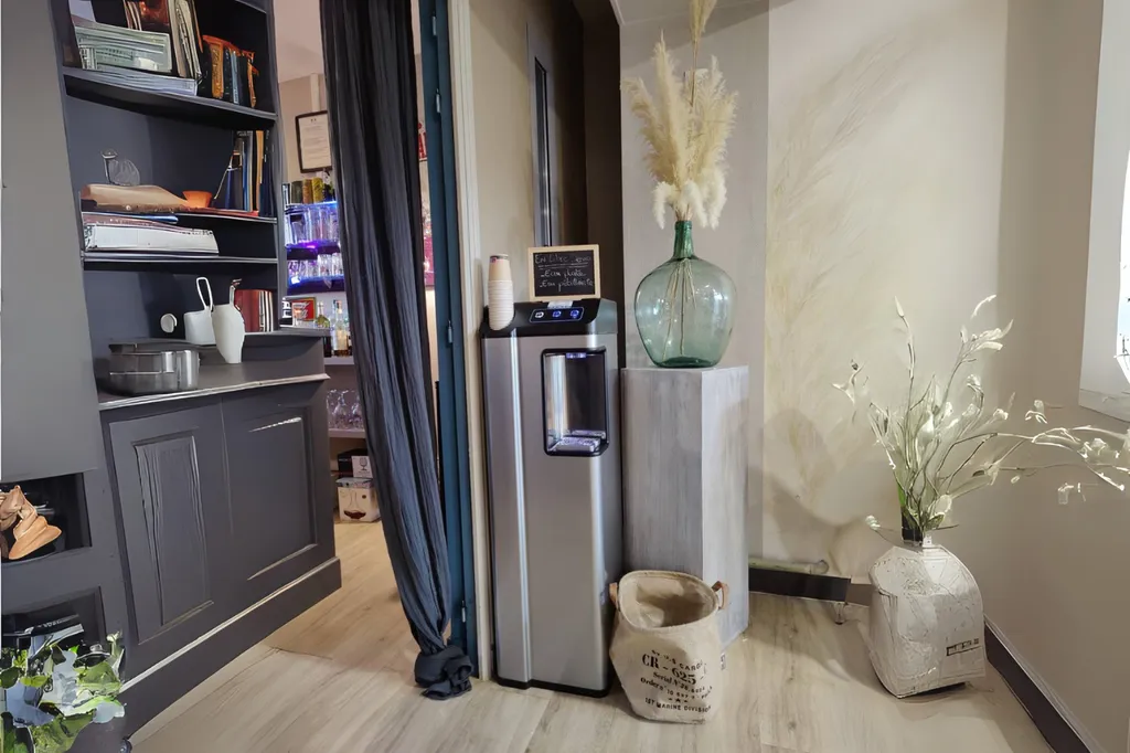 Fontaine installée pour l'équipe de notre client