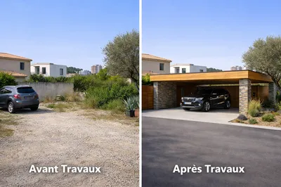 abri voiture avec pierre a Mauguio 