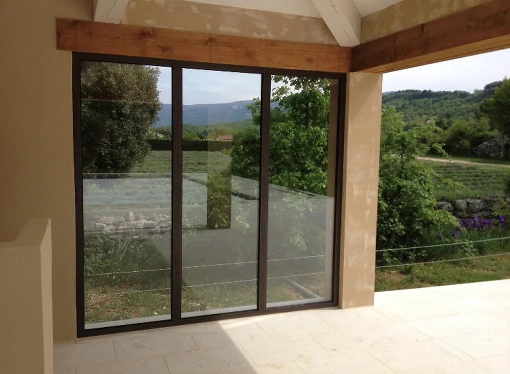 Fermeture de terrasse partie fixe Saignon