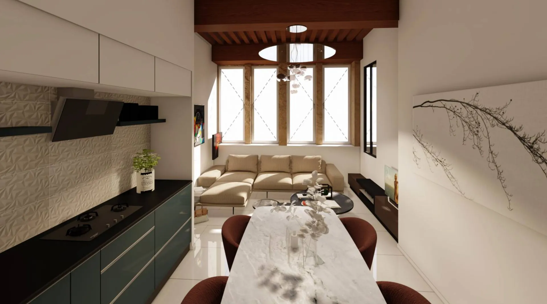 T2 avec cuisine équipée de standing à Lyon 2