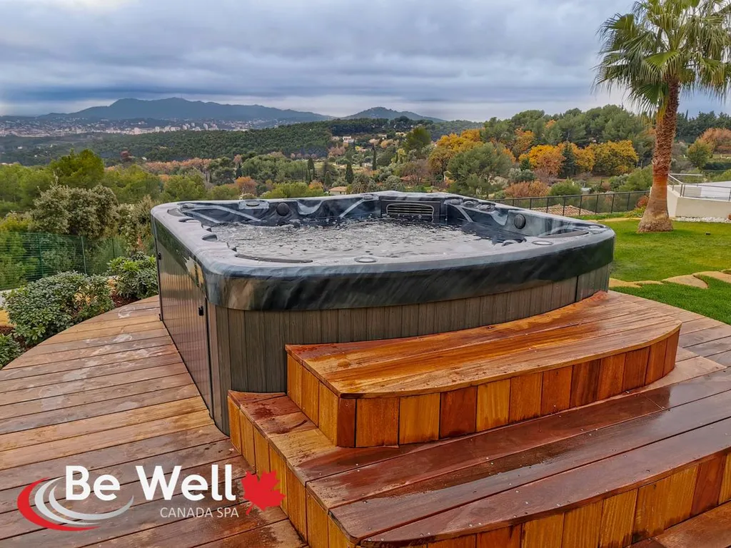 jacuzzi encastre terrasse en bois la ciotat