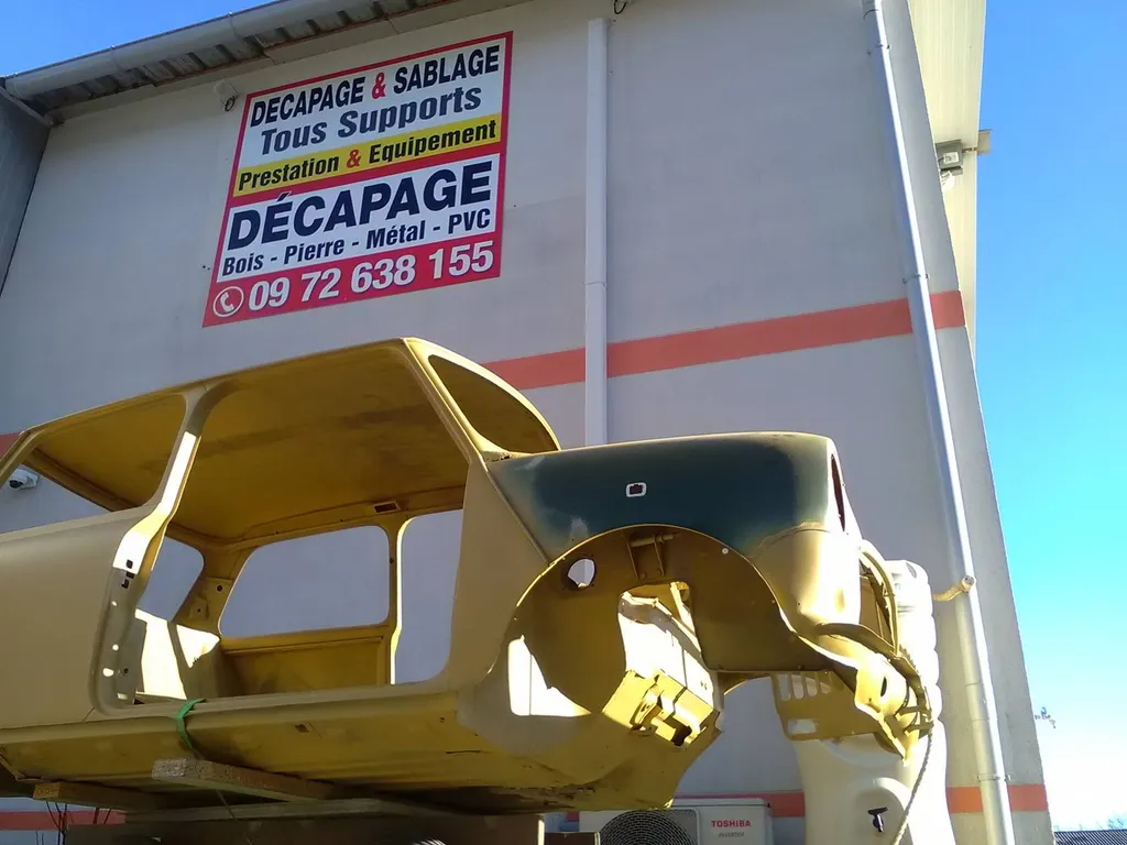 décapage carrosserie aerogommeuse bordeaux 