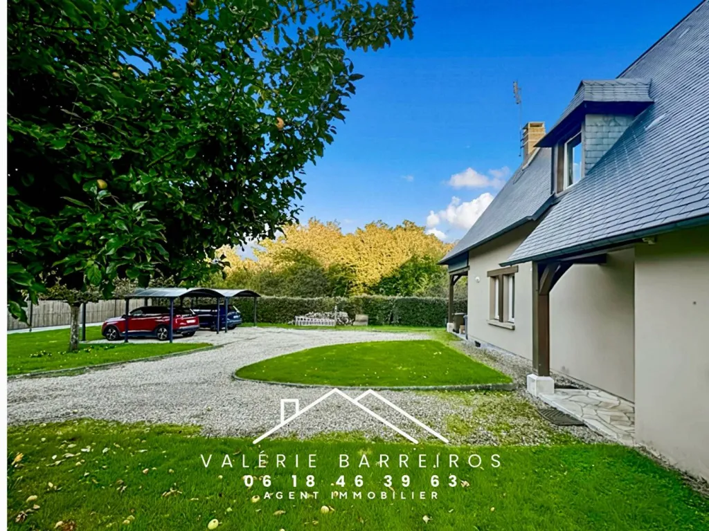 A vendre maison vivable de plain pied de 143 m² habitables édifiée sur 1496 m² de jardin commune de LA SAUSSAYE 27370