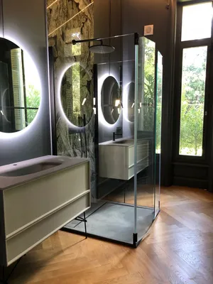 cabine de douche en verre