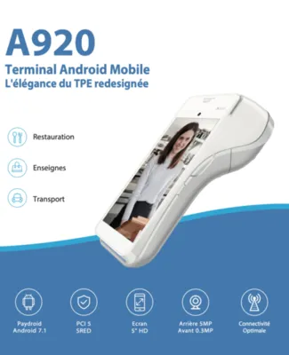 Logiciel caisse enregistreuse Commercill pour TPE PAX A920 Marseille