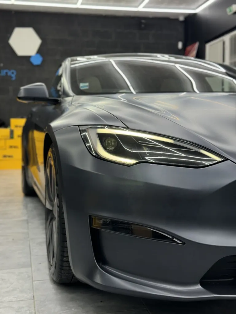 TESLA S PLAID - Pose de film de protection carrosserie à Antibes - XPEL PPF - 06