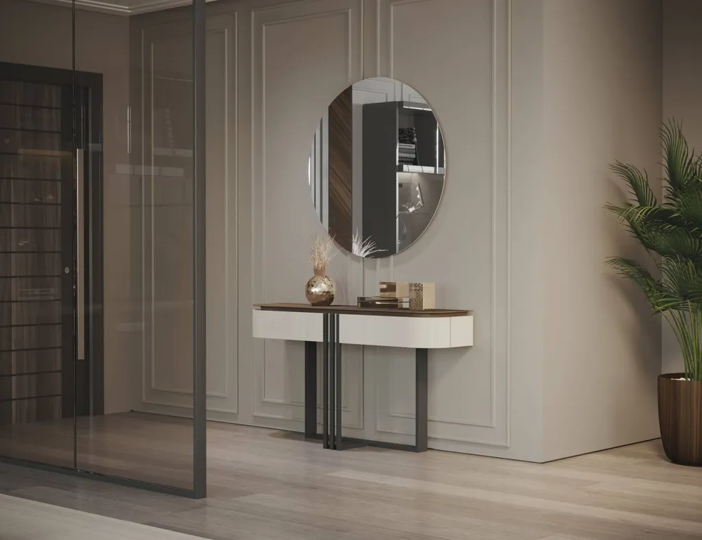 Console avec plateau en bois de chêne avec tiroir de rangement hères 83400