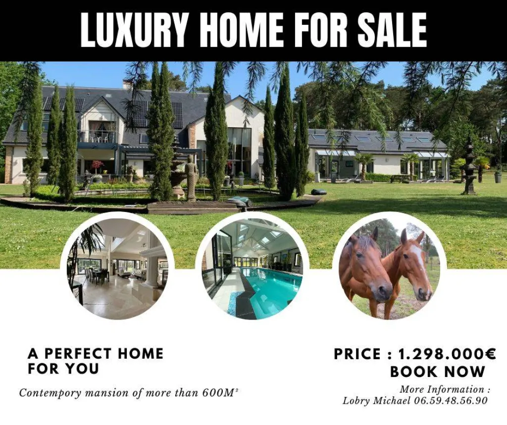 Magnifique manoir contemporain à saisir 620 m² habitable, 3 hectares de terrain sur la commune de ANNEVILLE AMBOURVILLE 76480