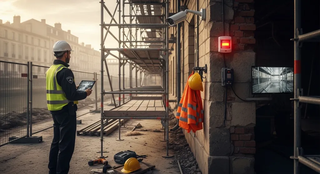 Systèmes d’alarme temporaires pour chantier de rénovation avec télésurveillance 24h/24 à Bordeaux rive droite