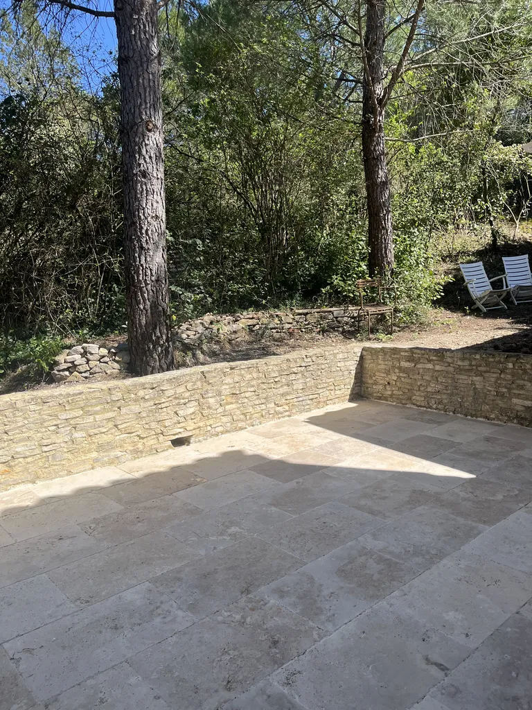 TERRASSE / DALLAGES EXTERIEURS EN TRAVERTIN BEIGE 2CD CHOIX MIX FORMAT 61X40.6X1.2CM