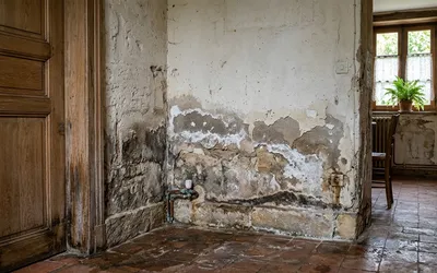 remontées capillaires dans une vieille maison à Gradignan