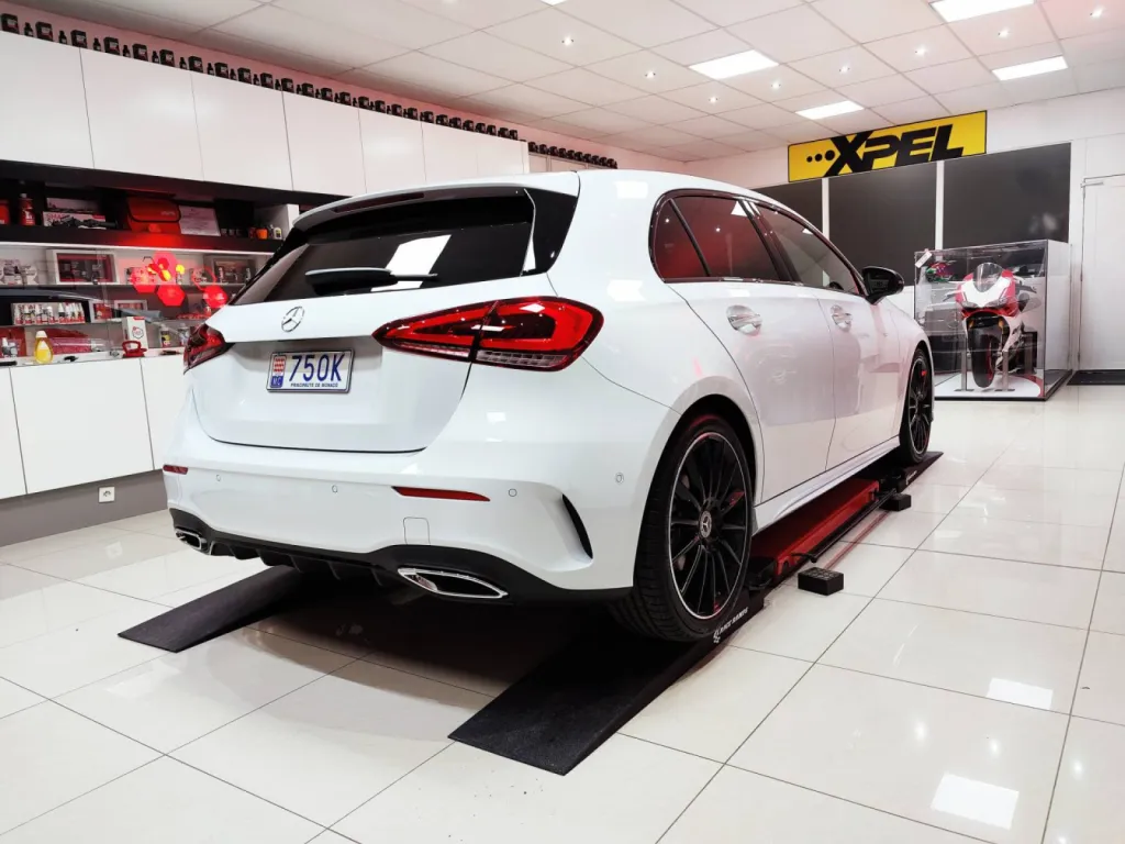MERCEDES CLASSE A AMG - PROTECTION PPF PARTIEL + CERAMIQUE GTECHNIQ PRES DE LILLE