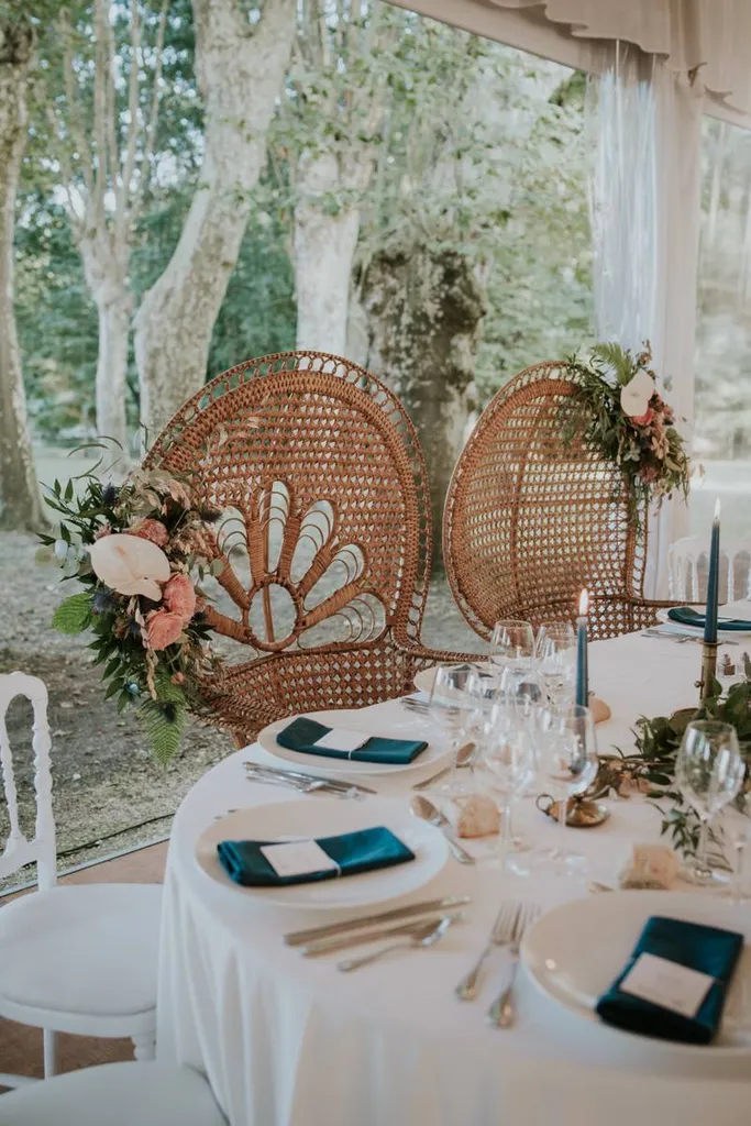 Les Mariages de Mademoiselle L wedding planner Bordeaux Aquitaine centre de table mariage - A ce moment là