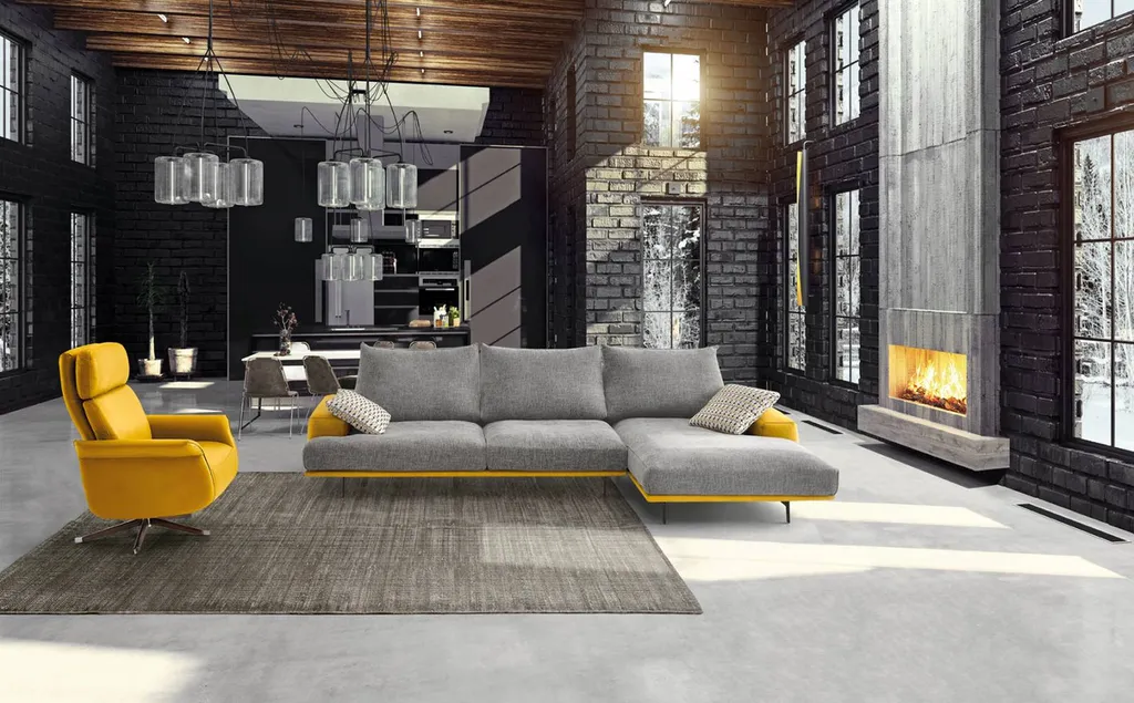 Canapé d'angle confortable bicolore 3 places tissu ou cuir à Hyères près de Toulon