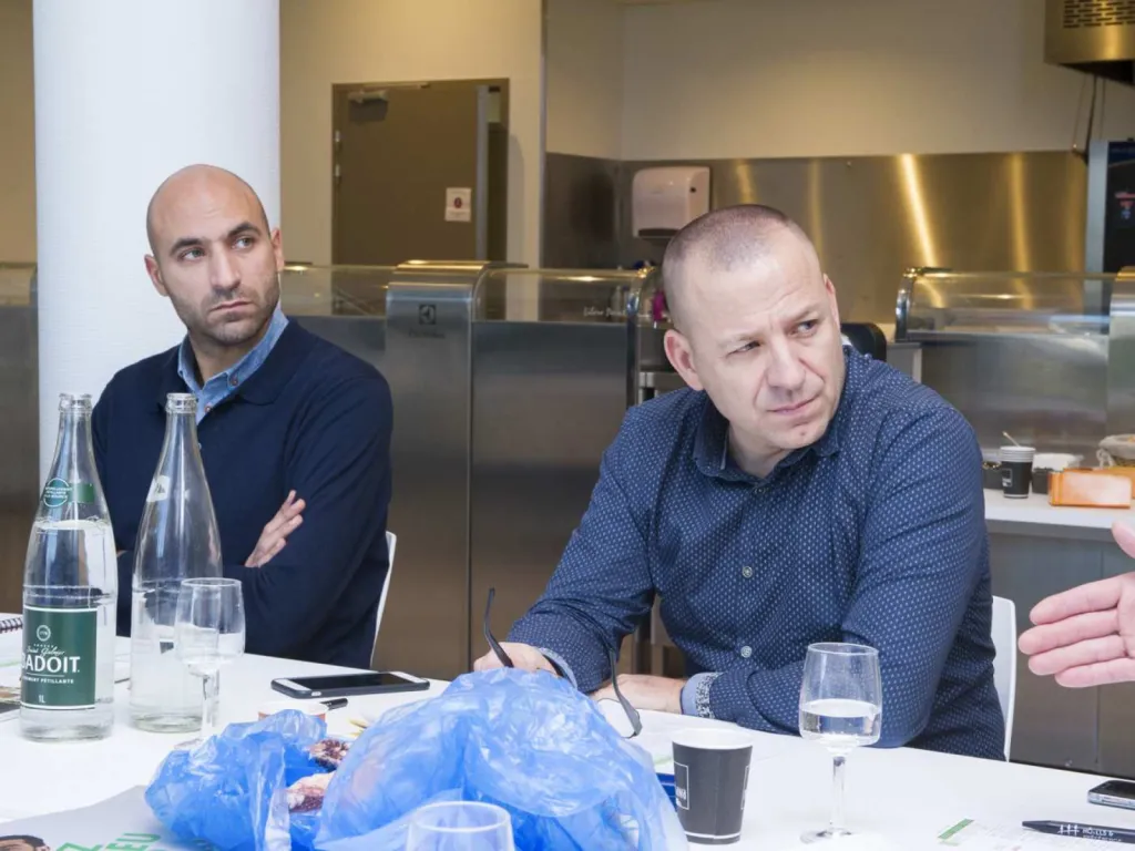 Reportage photographique avec des grands chefs cuisiniers d’un Think Tank Gourmand chez Brake France à Lyon avec le chef Marc de Passorio
