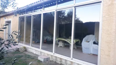 Baie coulissante imposte fixe Drome