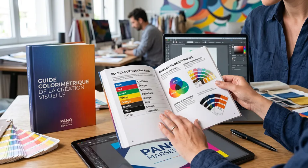 Comment configurer une simulation visuelle photoréaliste pour valider la colorimétrie d'une vitrophanie grand format avant impression ?