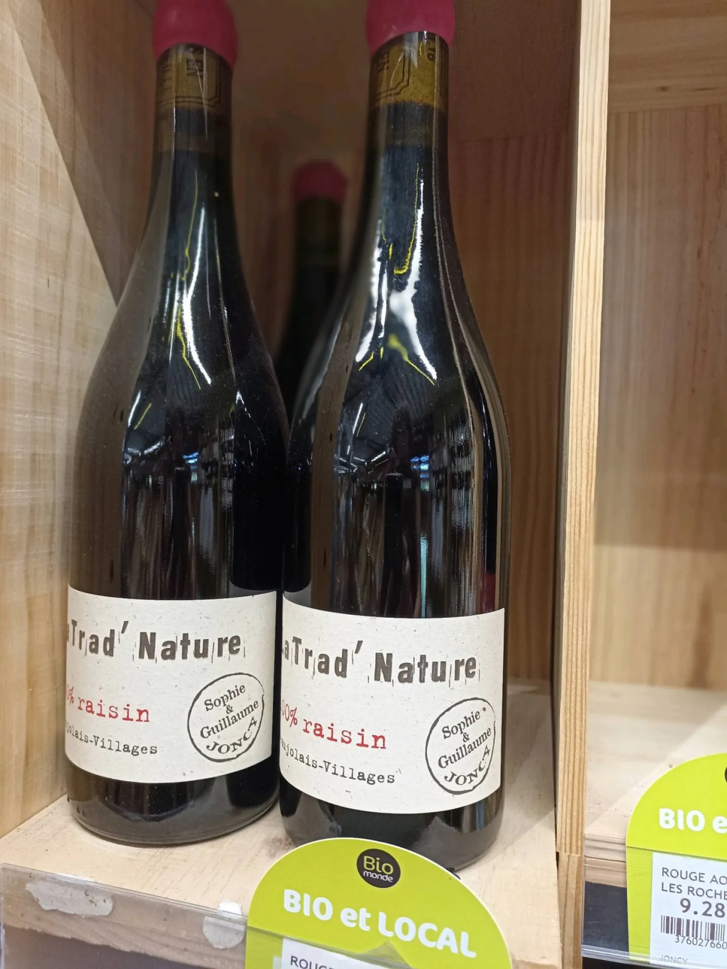 Acheter du vins Trad'Nature biologique à Belleville-en-Beaujolais