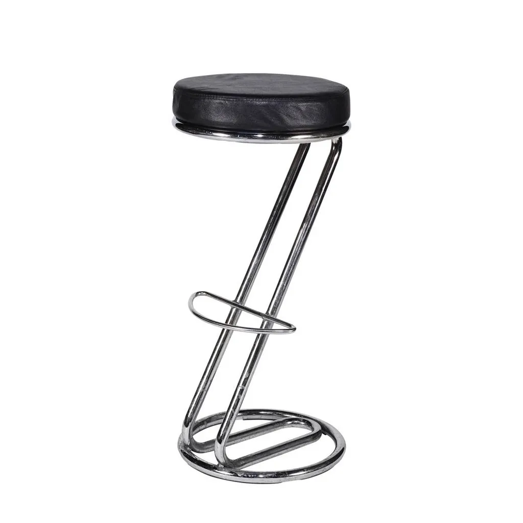 Location tabouret haut z cuir noir pour cocktail à Lyon