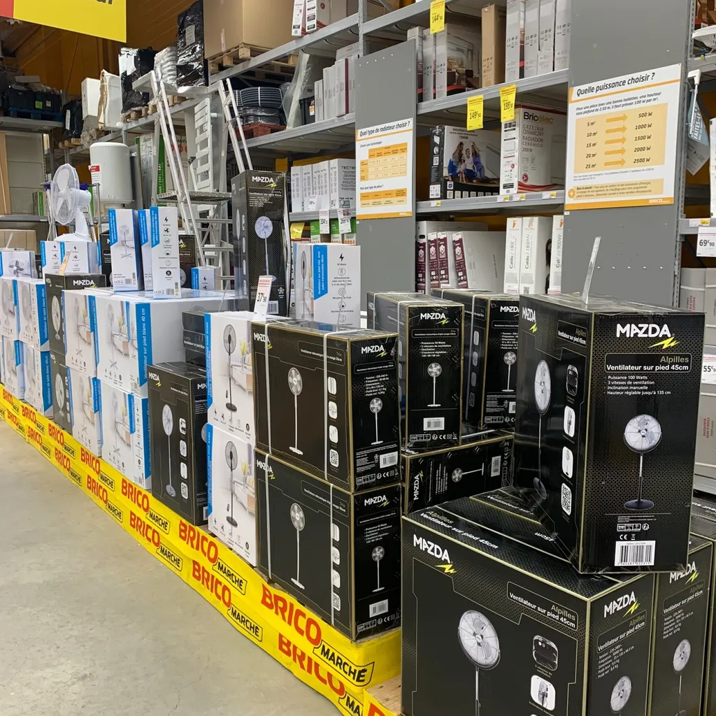 Magasin pour acheter un ventilateur ou un rafraîchisseur d'air