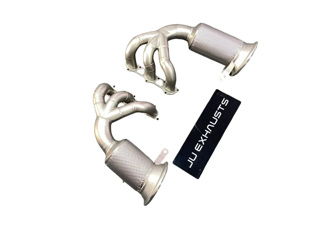 Collecteurs d'échappement inox pour Porsche 911 GT3 992.1 et GT3 RS 992.1, pièce performance améliorant le flux des gaz, la puissance et la sonorité.